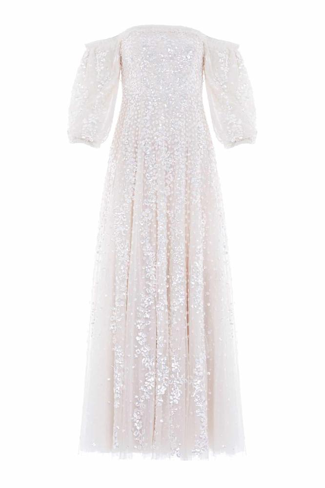 Needle & Thread CYBER SALE Confetti Gloss Off-Shoulder Gown