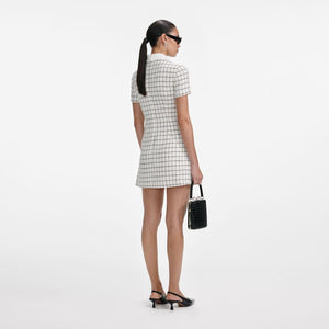 SP VIP PRICE Check Boucle Mini Dress