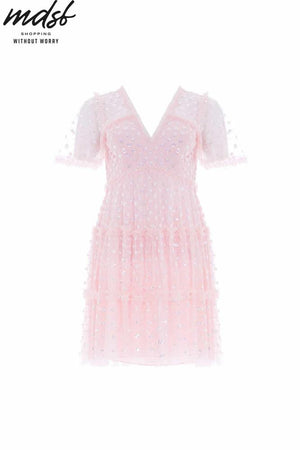 Needle & Thread CHRISTMAS SALE Thea Mini Dress - pink