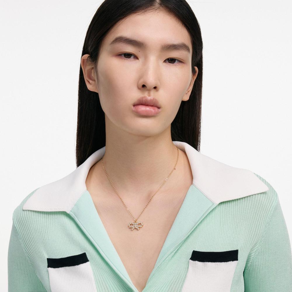 SP VIP PRICE Micro Gold Bow Necklace