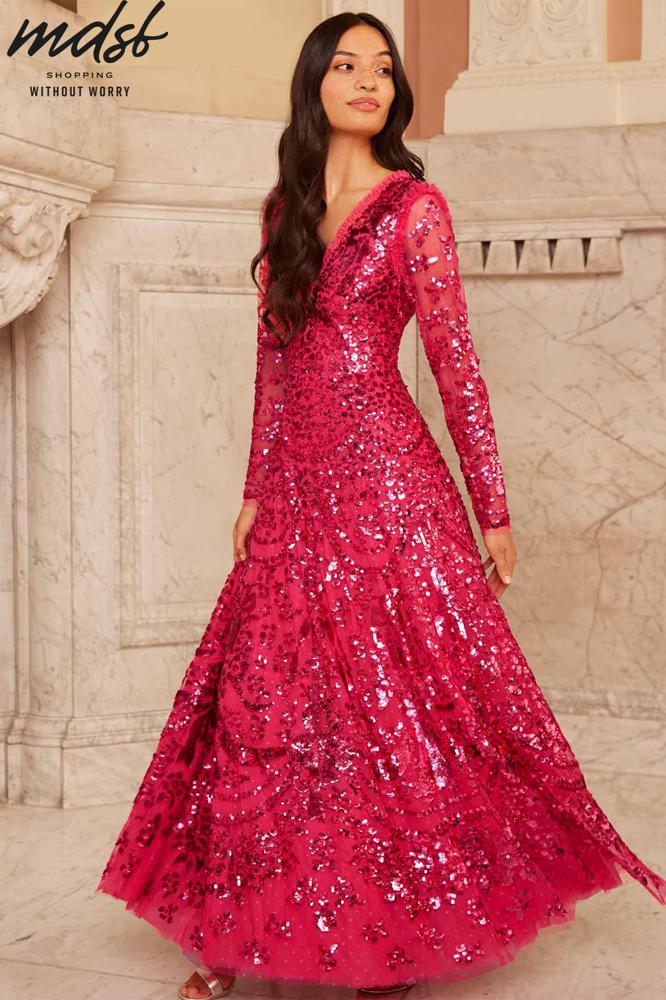 Needle & Thread CHRISTMAS SALE Chandelier Gown - pink