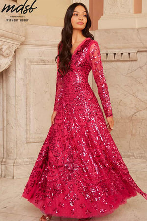 Needle & Thread CHRISTMAS SALE Chandelier Gown - pink