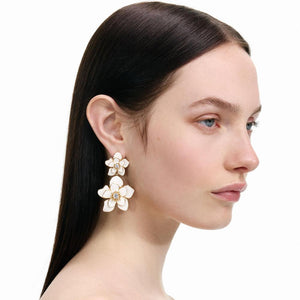 SP VIP PRICE Enamel Flower Tiered Earrings