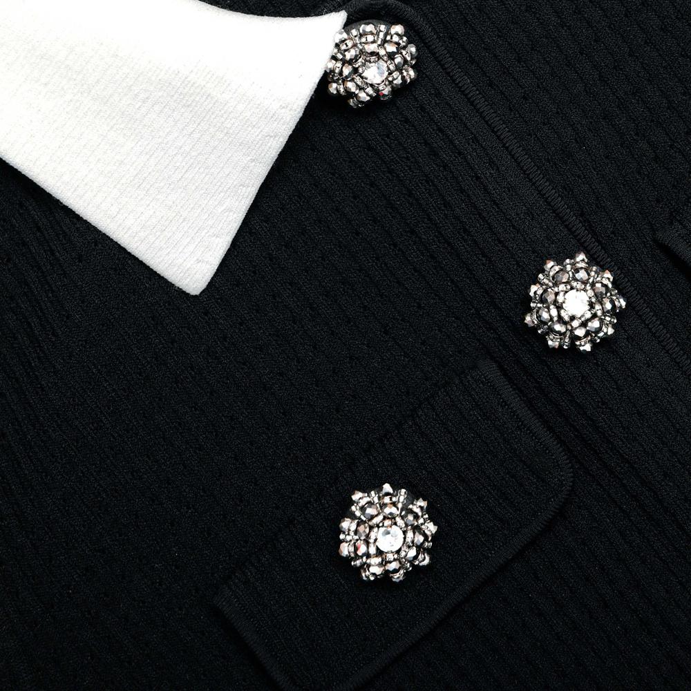 SP VIP PRICE Black Tailored Knit Mini Dress