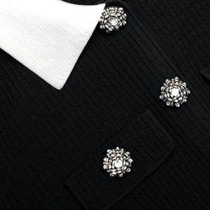 SP VIP PRICE Black Tailored Knit Mini Dress