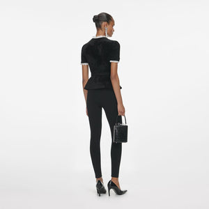 SP VIP PRICE Black Chenille Knit Top