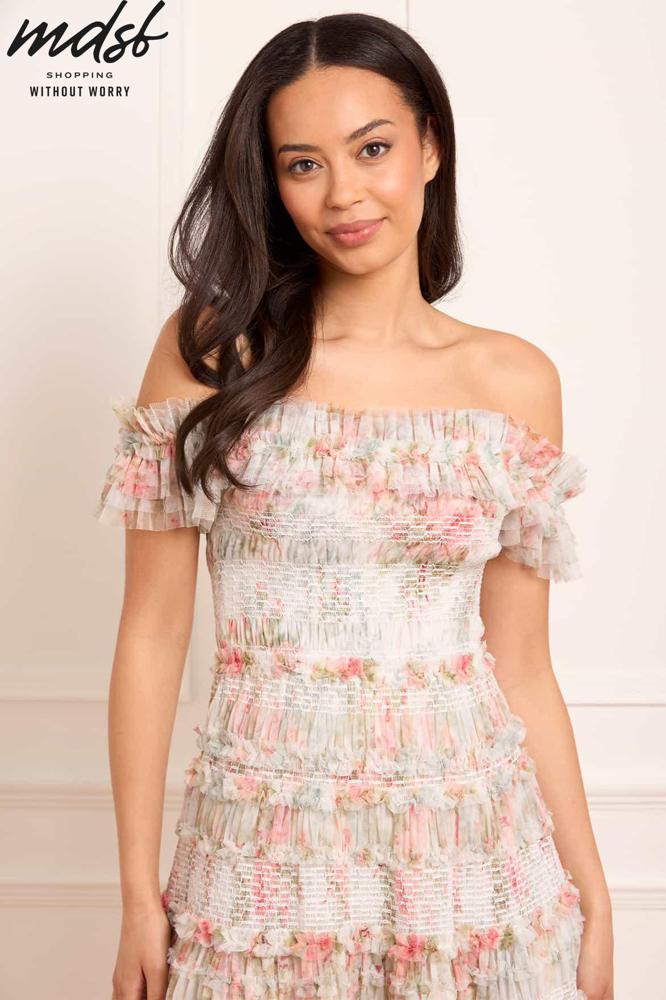 Needle & Thread PO and SALE Madame Rose Elodie Off-Shoulder Ankle Gown