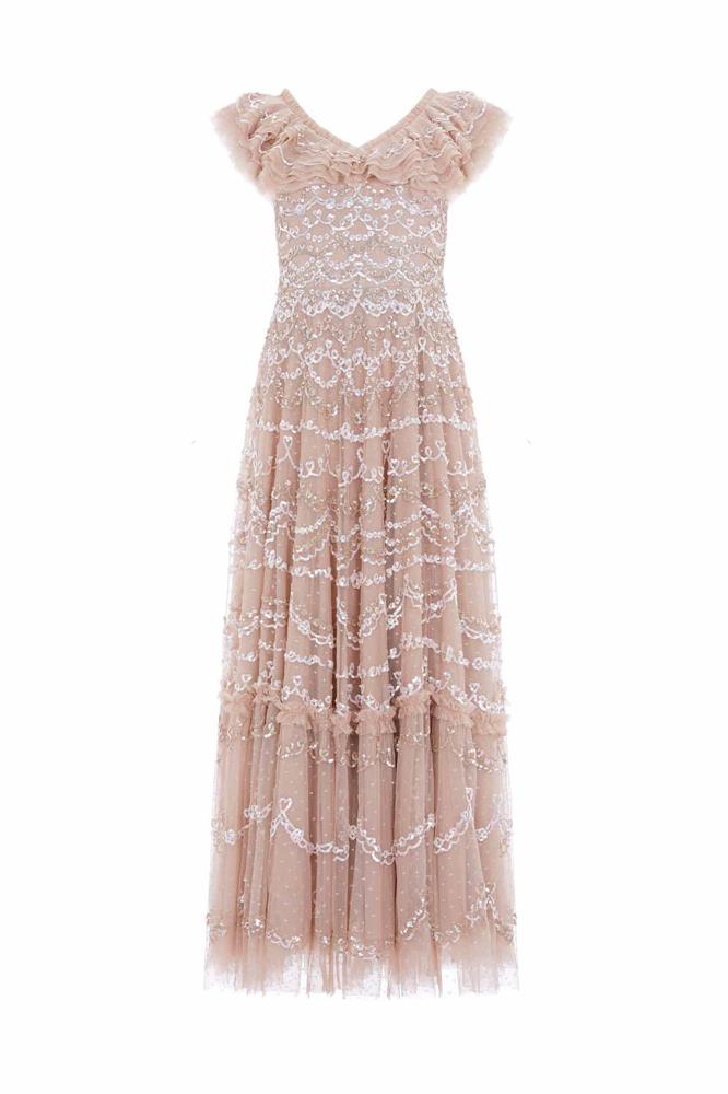 Needle & Thread CYBER SALE Everthine Ankle Gown - beige