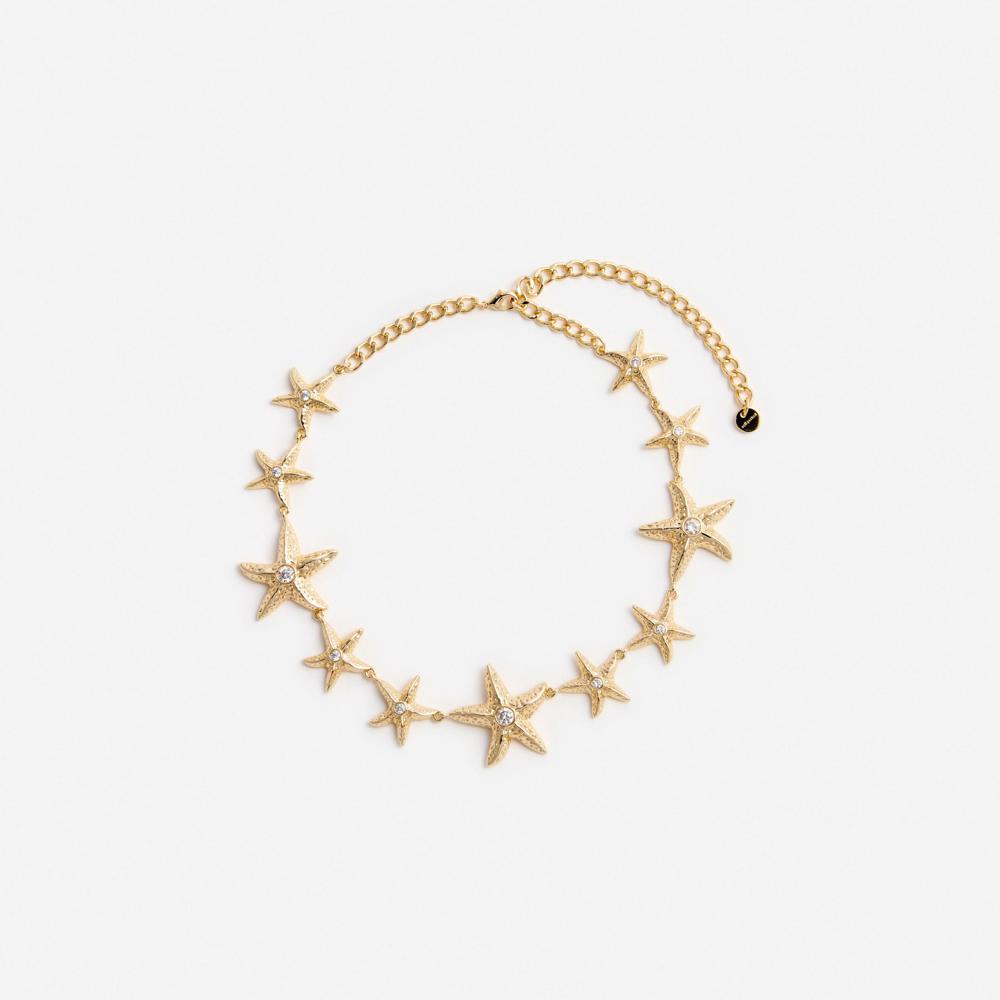 SP VIP PRICE Mottled Gold Sea Star Necklace