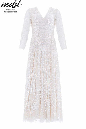 Needle & Thread CHRISTMAS SALE Chandelier Gloss Gown - champagne