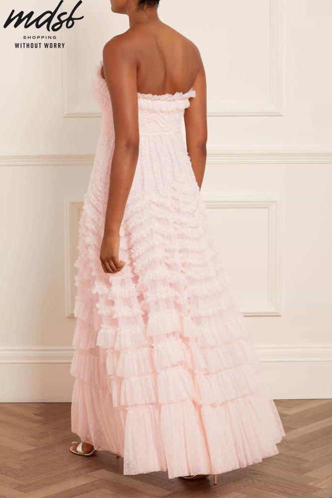 Needle & Thread CHRISTMAS SALE La Vie En Rose Strapless Gown - pink