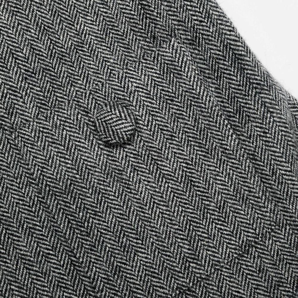 SP VIP PRICE Grey Herringbone Flared Mini Dress