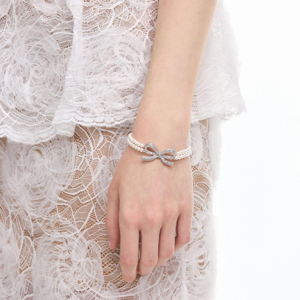 SP VIP PRICE Double Pearl Bow Bracelet
