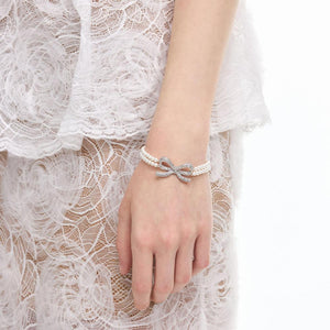 SP VIP PRICE Double Pearl Bow Bracelet