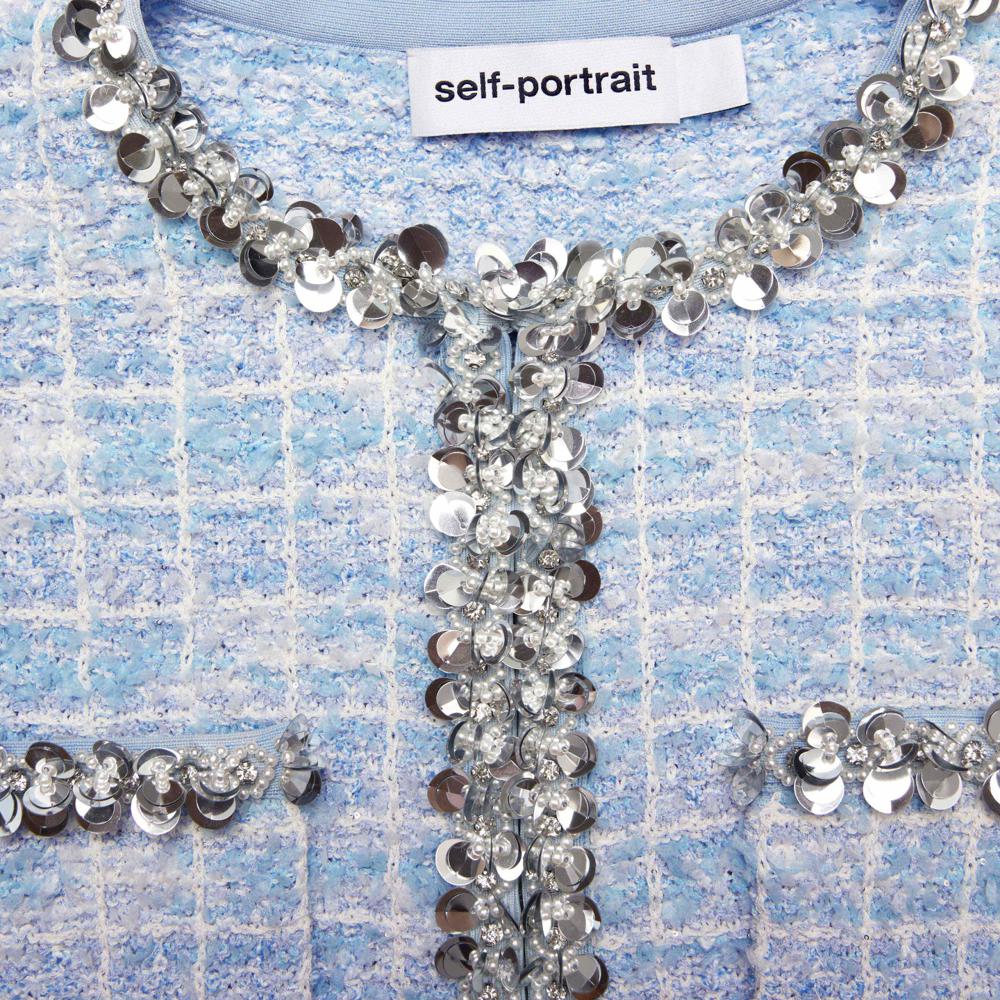 SP VIP PRICE Blue Check Cardigan