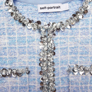 SP VIP PRICE Blue Check Cardigan