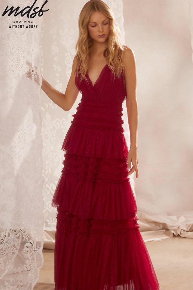 Needle & Thread CHRISTMAS SALE Candice Gown - red