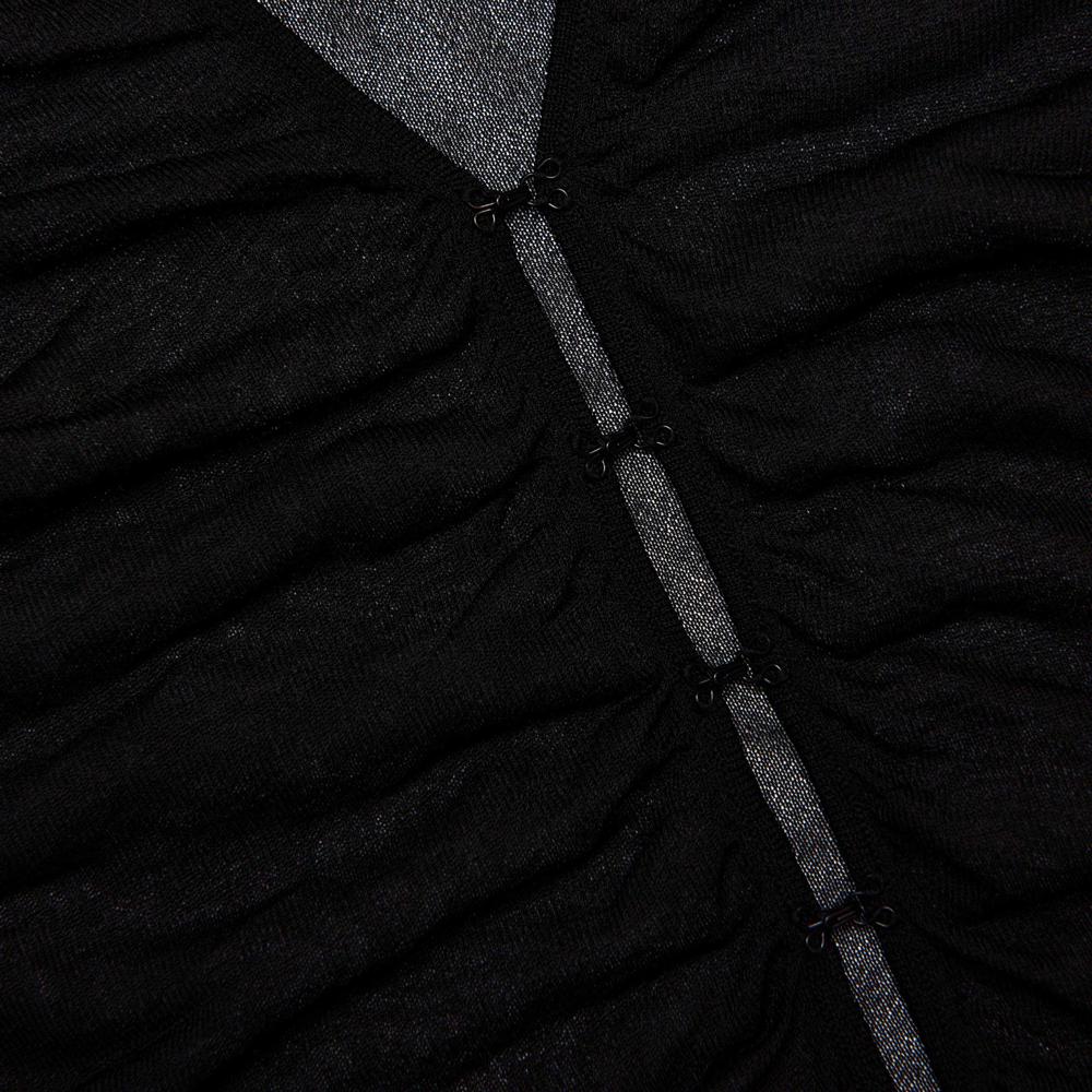 SP VIP PRICE Black Viscose Knit Top