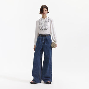 SELF PORTRAIT BLACK FRIDAY SALE Wide Leg Flare Denim Jeans