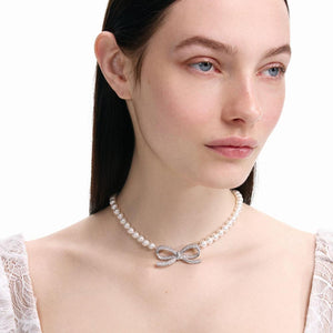 SP VIP PRICE Pearl Bow Necklace