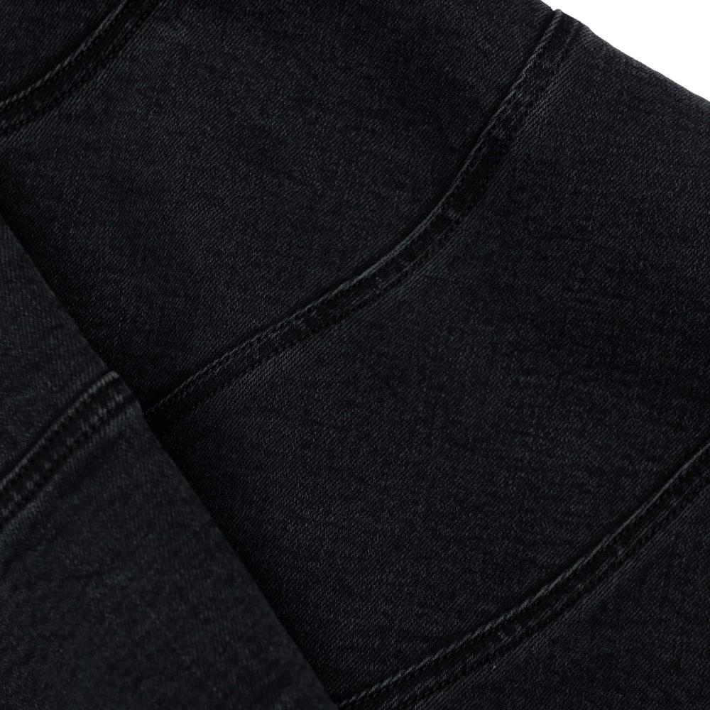 SP VIP PRICE Black Flared Denim Mini Skirt