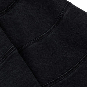 SP VIP PRICE Black Flared Denim Mini Skirt