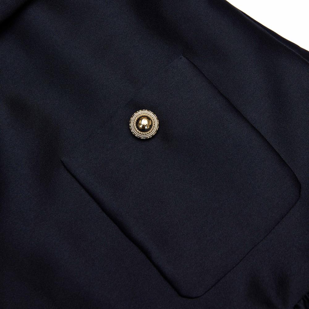 SP VIP PRICE Navy Taffeta Mini Dress
