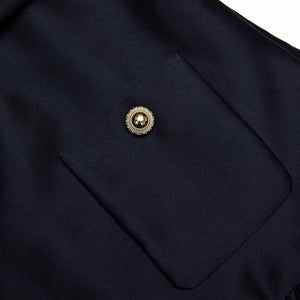 SP VIP PRICE Navy Taffeta Mini Dress