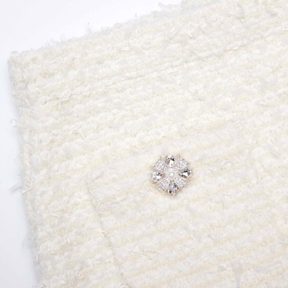 SP VIP PRICE Cream Textured Knit Mini Skirt