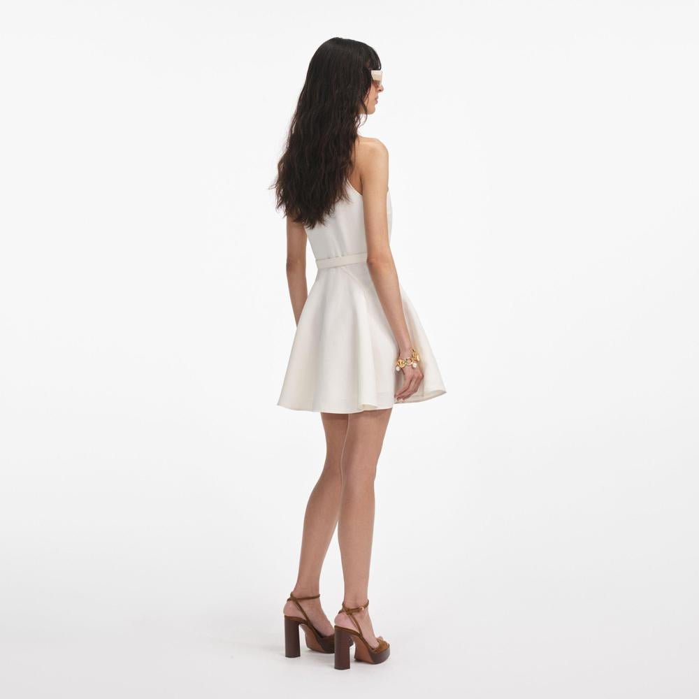 SP VIP PRICE Cream Linen Mini Dress