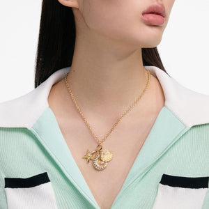 SP VIP PRICE Gold Multi Charm Necklace