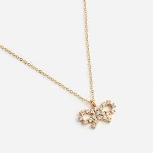 SP VIP PRICE Micro Gold Bow Necklace