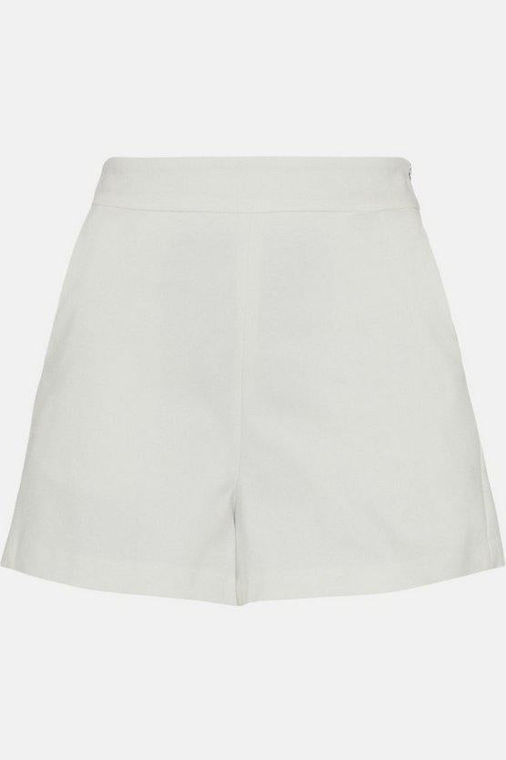 Karen Millen UK SALE Essential Techno Woven Short - ivory