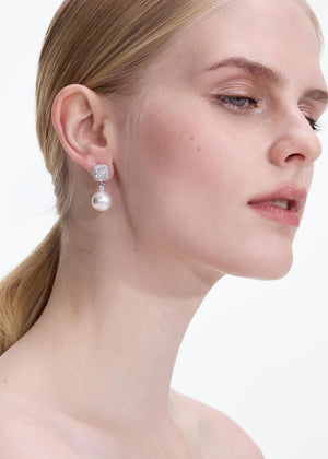 SP VIP PRICE Crystal Pearl Earrings