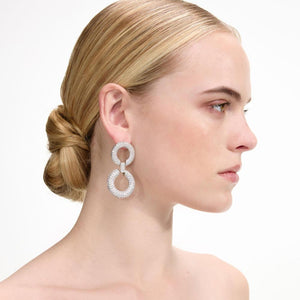 SP VIP PRICE Crystal Link Two Tiered Earrings