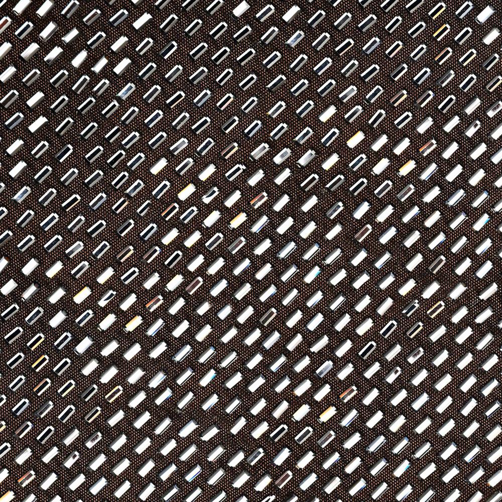 SP VIP PRICE Gunmetal Rhinestone Mesh Mini Dress