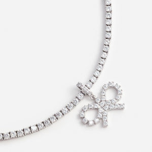 SP VIP PRICE Crystal Bow Tennis Necklace