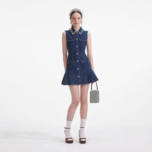 SP VIP PRICE Denim Sleeveless Mini Dress