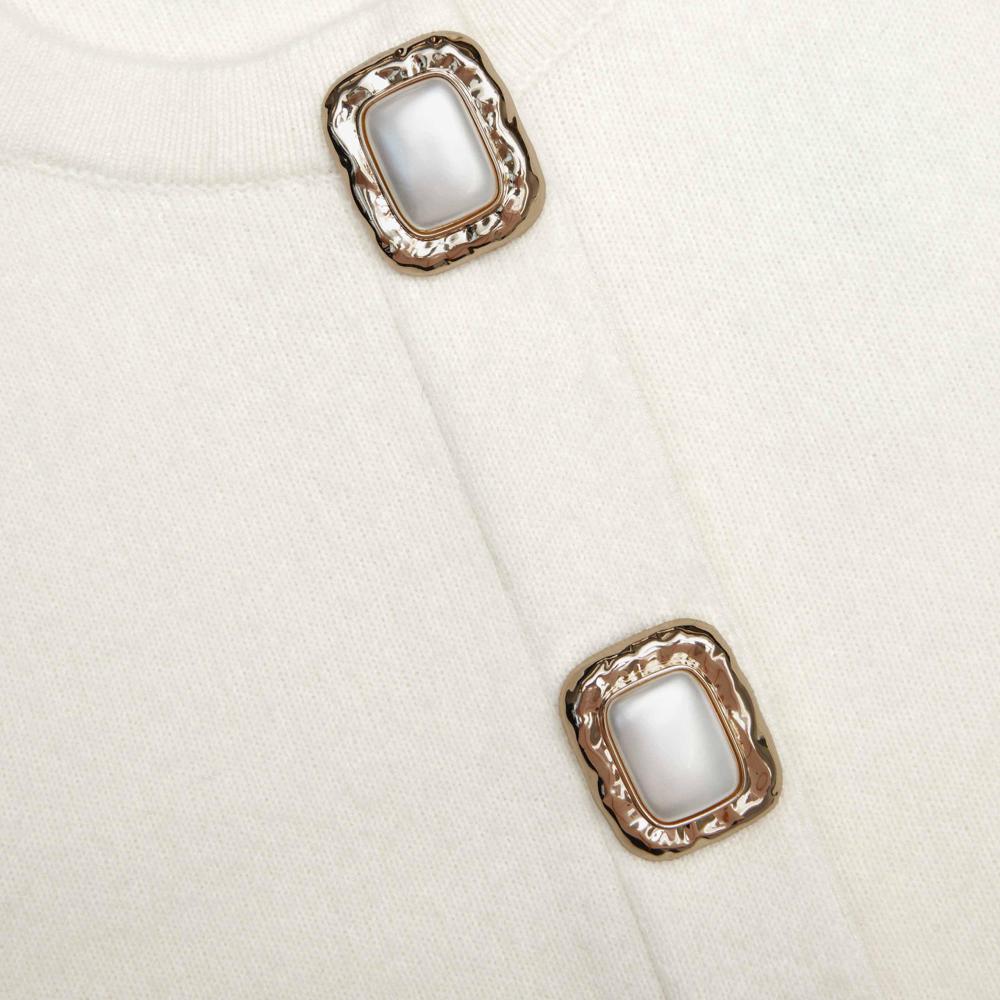 SP VIP PRICE Cream Wool Cardigan