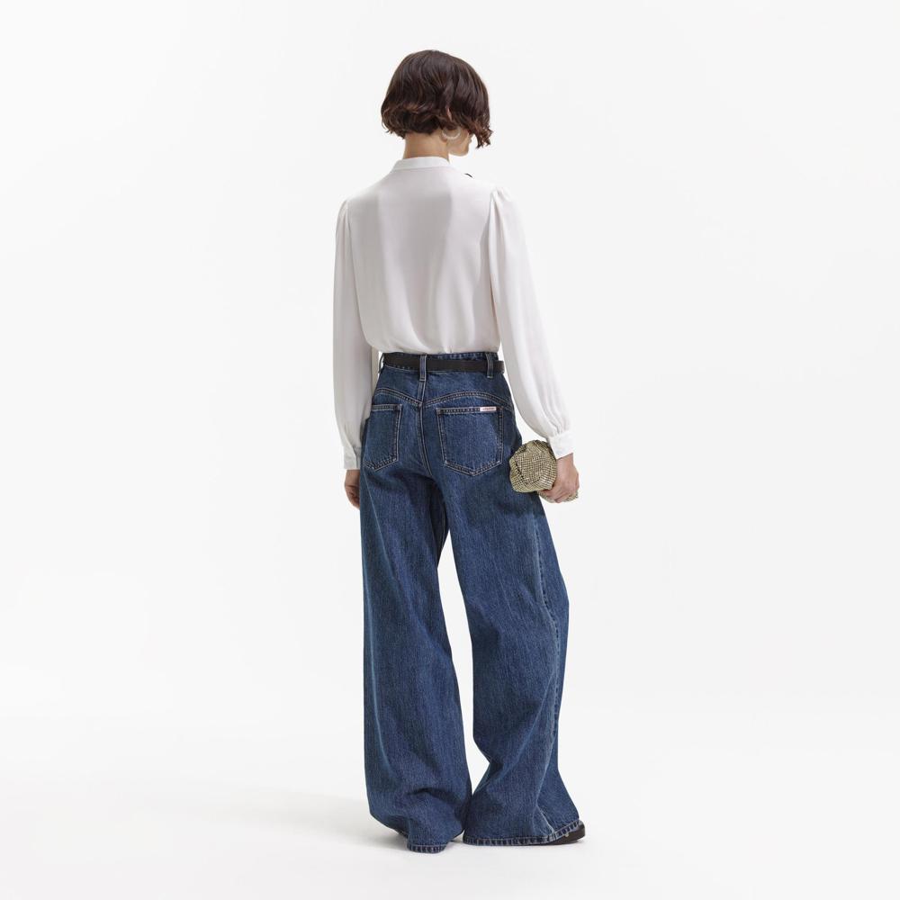 SELF PORTRAIT BLACK FRIDAY SALE Wide Leg Flare Denim Jeans