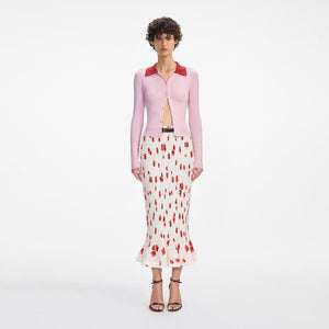 SP VIP PRICE Pink Merino Wool Cardigan