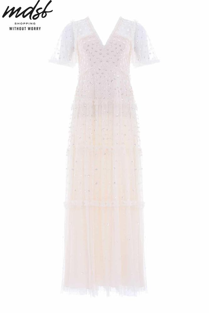 Needle & Thread CHRISTMAS SALE Thea Gown - champagne