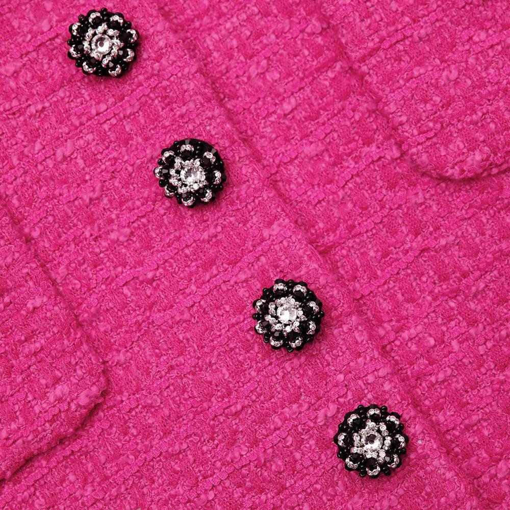 SELF PORTRAIT BLACK FRIDAY SALE Fuchsia Boucle Jacket