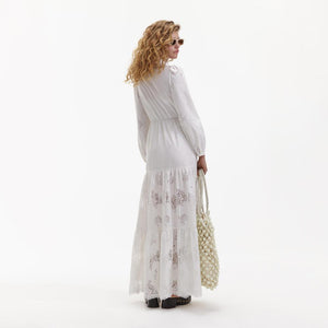 SELF PORTRAIT BLACK FRIDAY SALE White Cotton Maxi Dress