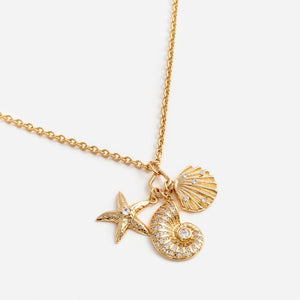 SP VIP PRICE Gold Multi Charm Necklace