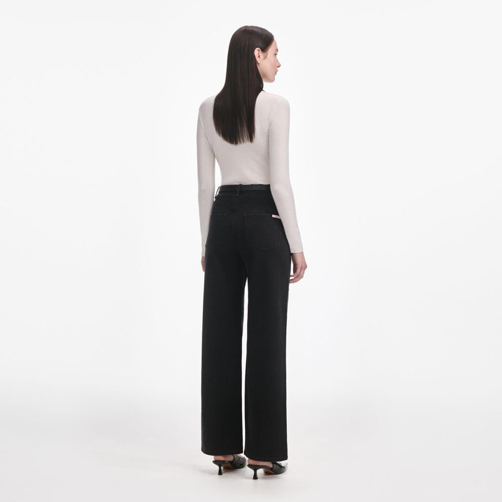 SP VIP PRICE Black Straight Leg Jeans