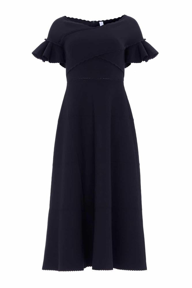 Needle & Thread CYBER SALE Wrap Front Knit Gown - black