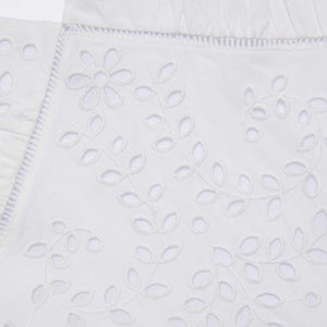 SP VIP PRICE White Cotton Embroidered Midi Dress