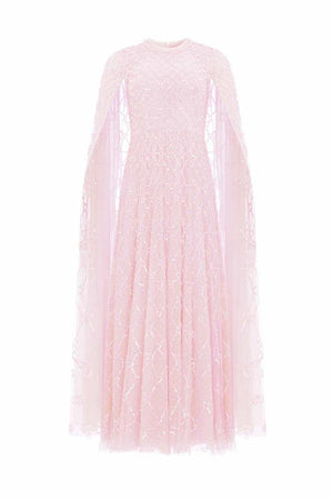 Needle & Thread CYBER SALE Heart Lattice Ankle Gown - pink