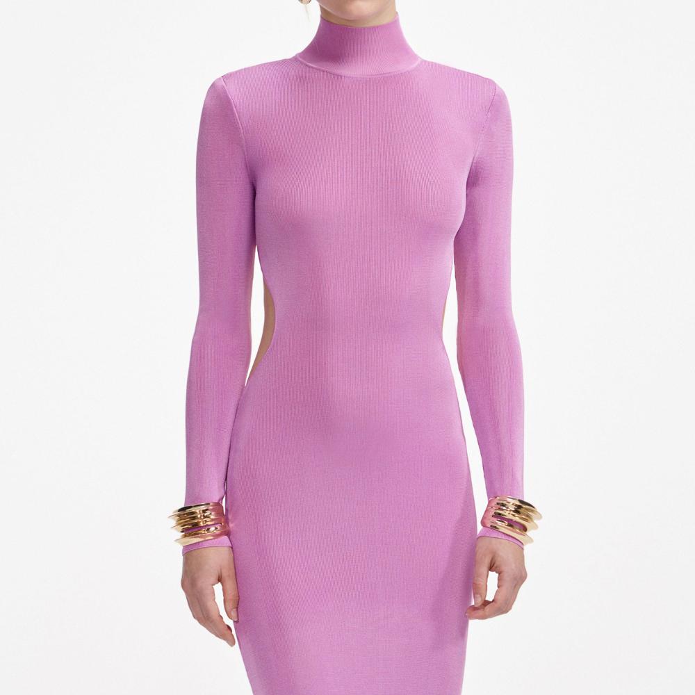 SP VIP PRICE Pink Viscose Knit Maxi Dress